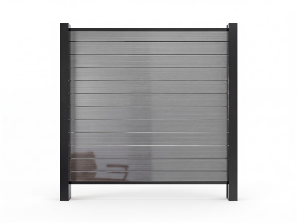 Tuinafscheiding PVC Plug-in Systeem Wit