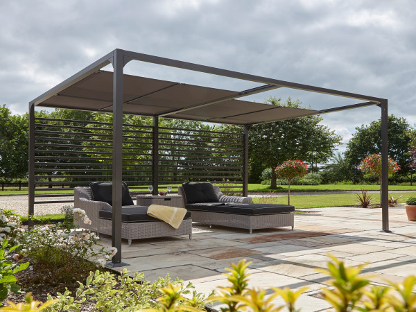 Aluminium pergola "Florence 4x3" donkergrijs