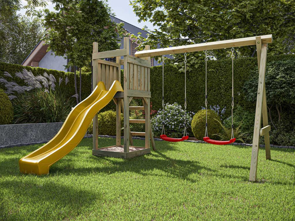 Illustratie toont speeltoren inclusief telescoop (niet inbegrepen)