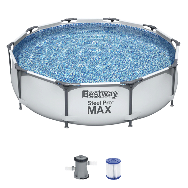 BESTWAY Steel Pro Max Frame Pool, 305x76cm, incl. Filterpomp