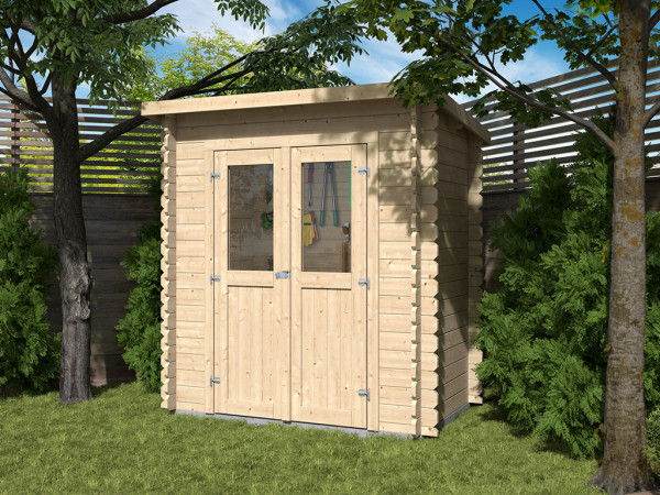 Tuinhuis "Mini 1 B" BBH 28 mm lessenaarsdak