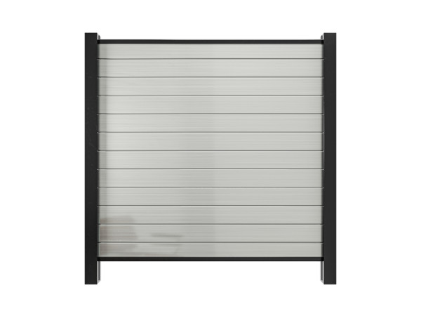 Tuinafscheiding PVC Plug-in Systeem Wit