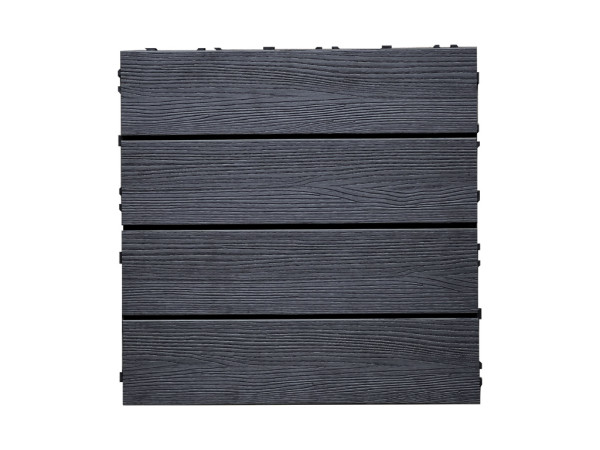 Composiet vlondertegel in houtlook antraciet