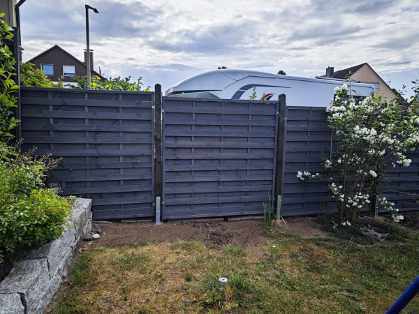 Privacybeschermende schutting Grenen Bretagne Grijs