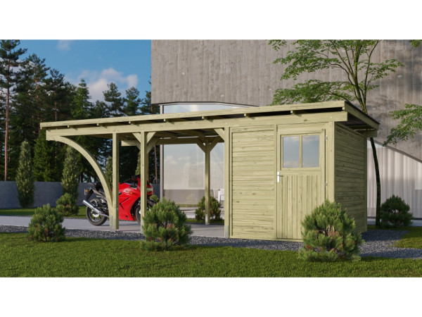 Carport enkele carport 2 ECO incl. 1 toegangsboog