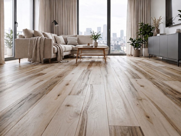 Massief houten plank esdoorn ABCD, onbehandeld