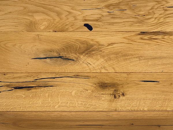 Massief houten plank Eiken Rustiek RM geschuurd natuurlijk geolied