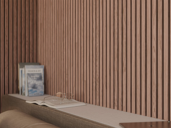 Akoestische panelen wandbekleding Walnoot 120 cm vilt zwart