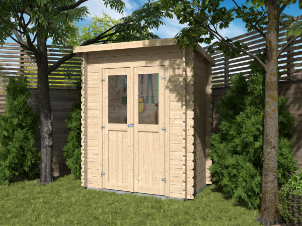 Tuinhuis "Mini 1 B" BBH 28 mm lessenaarsdak