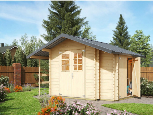 Gereedschapshuisje blokhut Vilano 2 28 mm onbehandeld