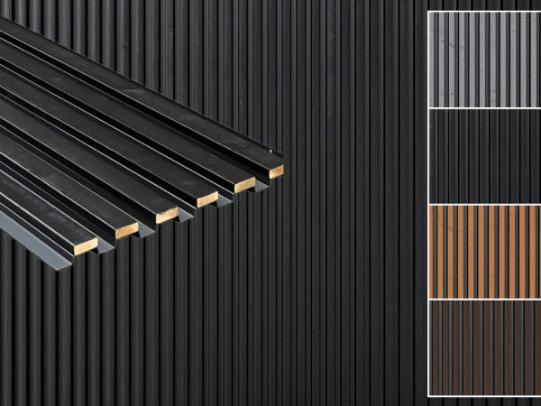 Akoestische panelen Wandbekleding zwart