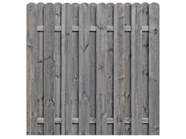Houten schutting Pinus keteldruk geïmpregneerd grijs
