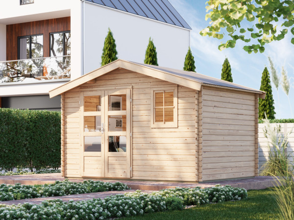 Blokhut tuinhuis Felsenau 5 38 mm natuurlijke afwerking