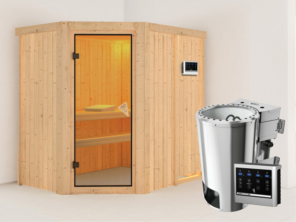 Systeemsauna Saja incl. Plug & Play Bio-kachel externe besturing