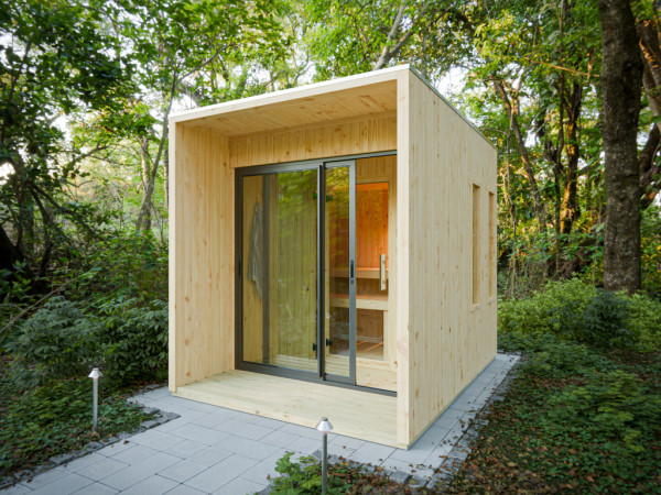Tuinhuis Eudora 1 naturel SPARSET 9kW bio-oven en ext. Ctrl