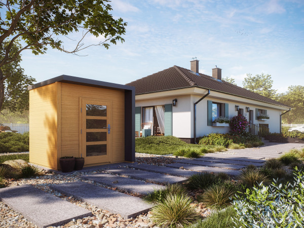 Tuinhuis / Tuinberging "Bravo" 19 mm onbehandeld