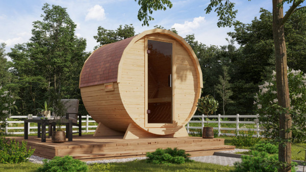 Saunavat Royal 1 natuurlijk Noord-Europees sparrenhout