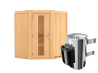 Voorbeeld: Systeemsauna Tonja energiebesparende deur + Plug & Play saunakachel met besturing Voorbeeld: Systeemsauna Tonja energiebesparende deur + Plug & Play saunakachel met besturing