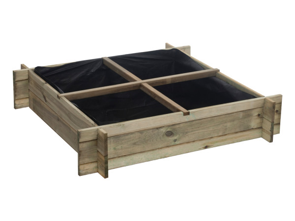 Houten verhoogd bed Bed Lentebed Plantenbed Niky onder druk behandeld dennenhout