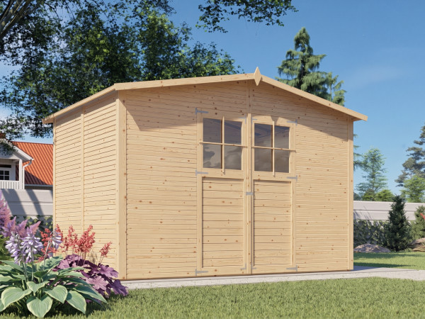 Tuinhuis Alexis 4 Rhombusprofiel 18 mm naturel