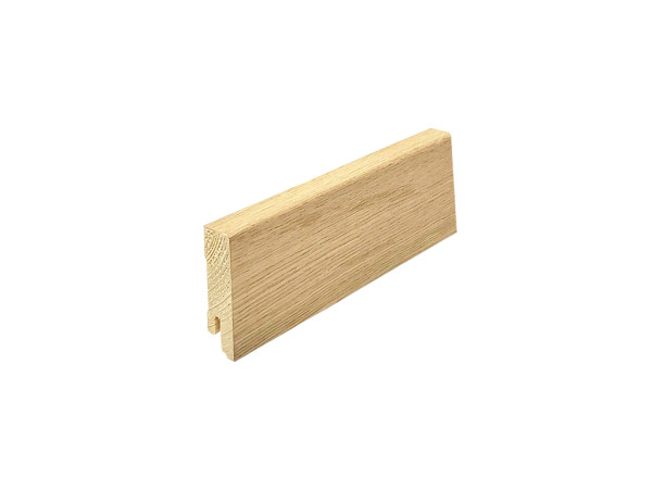 Cube plint, eikenfineer met ruwe houtlook