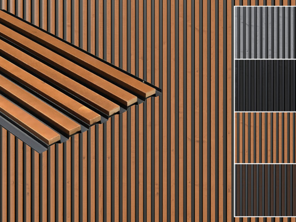 AluWood buitenpanelen Geolied eiken