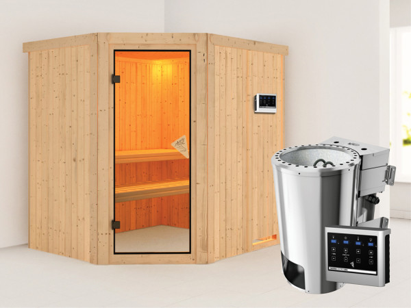 Systeemsauna Lilja incl. Plug & Play Bio-kachel externe besturing