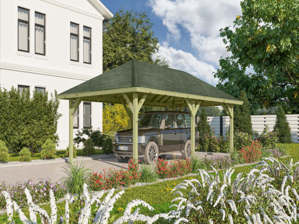 Carport Kirn 2 CLASSIC natuurlijke afwerking