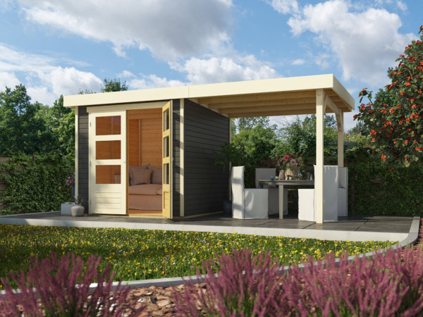 Tuinhuis Askola 2 19 mm terragrijs