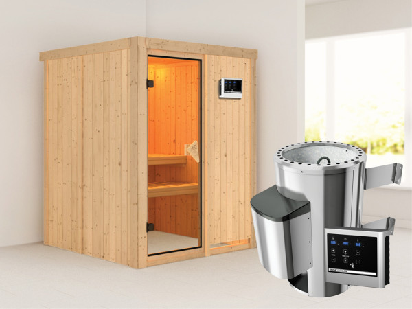 Systeemsauna Minja incl. Plug & Play saunakachel externe besturing