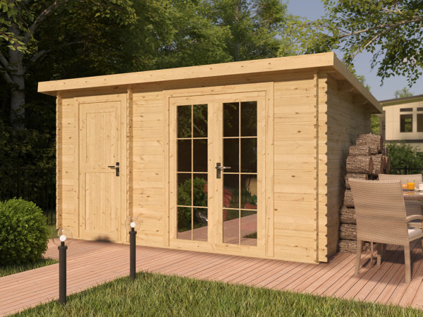 Tuinhuis blokhut Belfort 1 28 mm onbehandeld